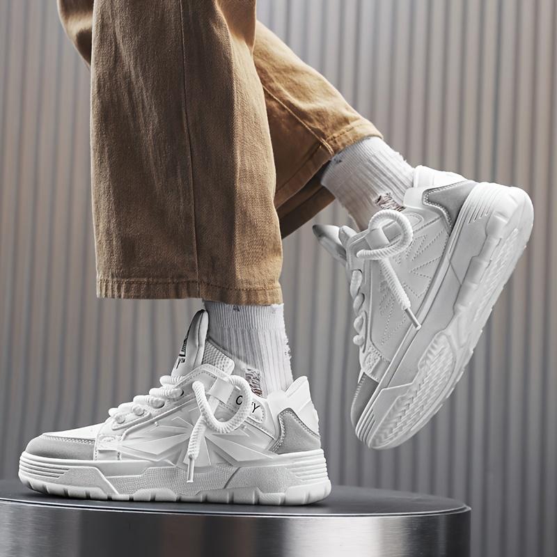 Product Introduction of Men'S Shoes New Men'S Casual Sports Low-Top Sneakers Fashionable All-Match Trendy Shoes Bread Shoes Men'S Thick-Soled Shoes 1