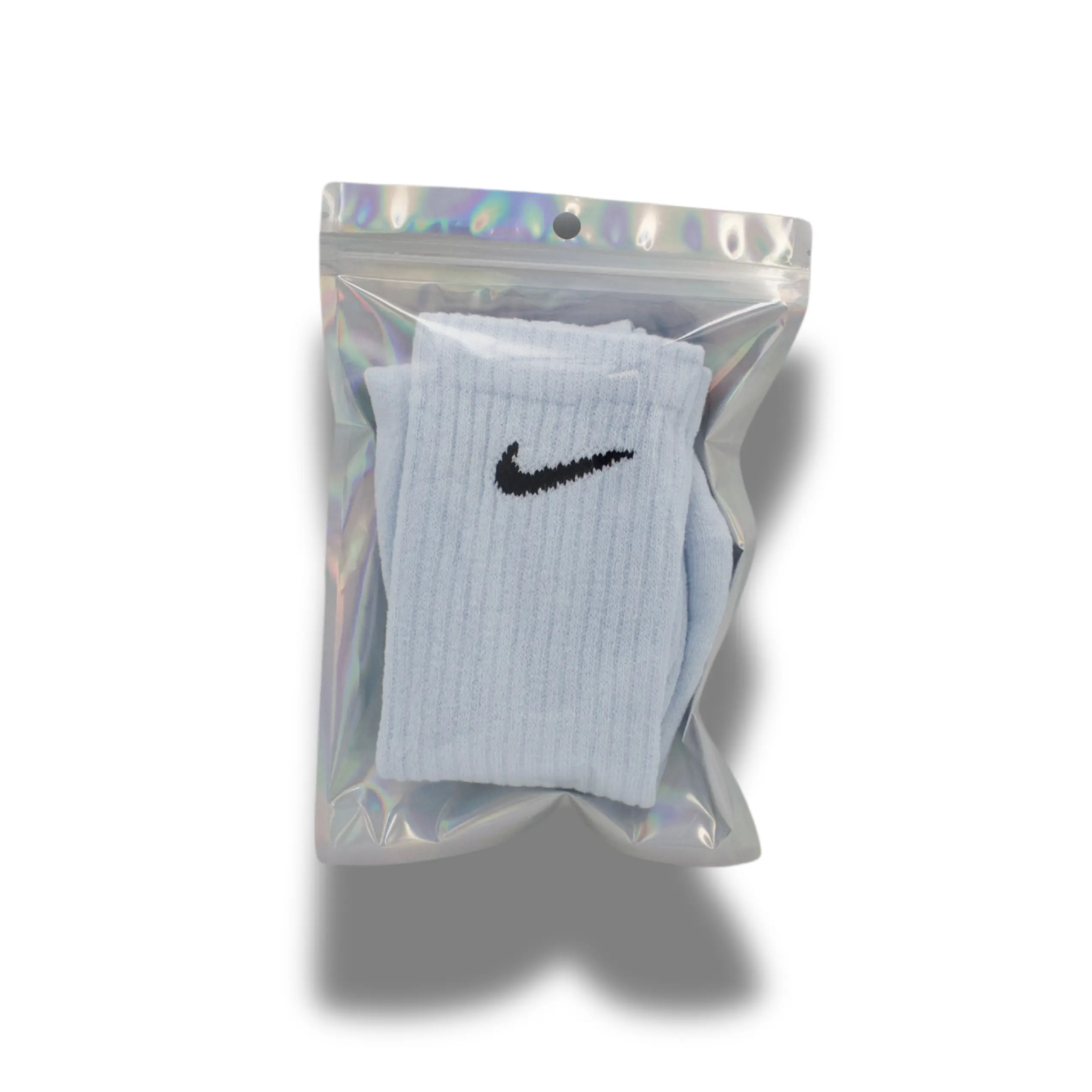 Preowned Deadstock Nike Cushioned Everyday Multicoloured Socks - Baby Blue Unworn Brand New With Box