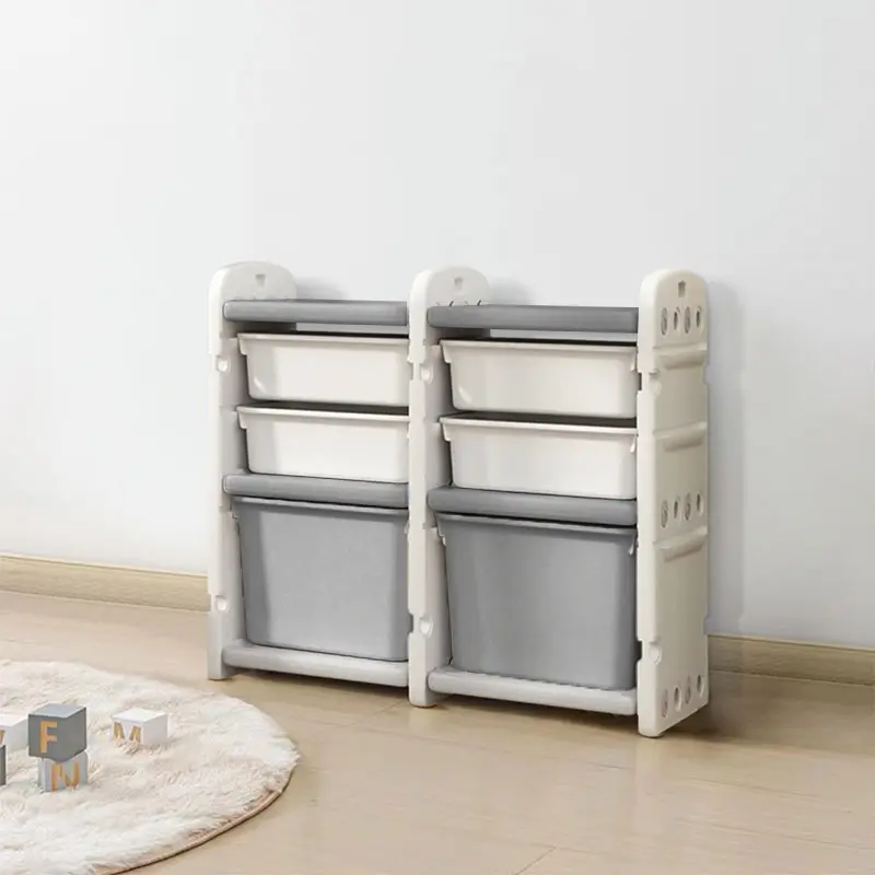 Livingandhome Kids Storage Cabinet for Toys Clothes Books, Plastic Organizer