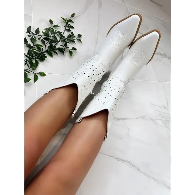 Erin White Cowboy Boots 3