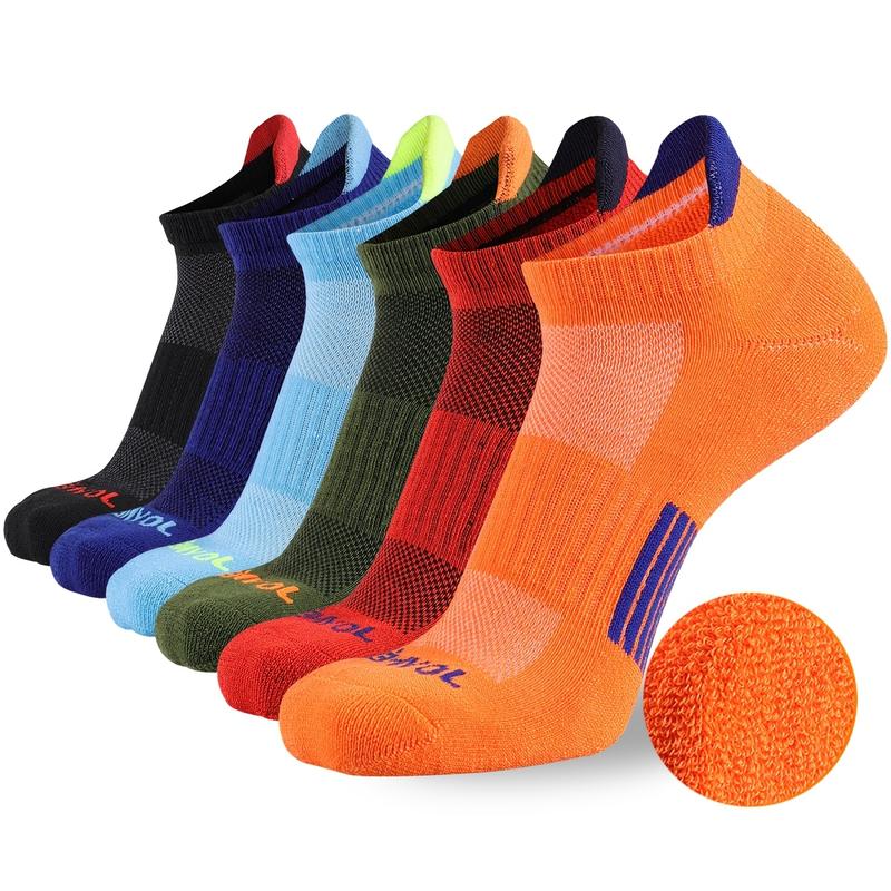 JOYNÉE Men'S Low-Cut Sports Socks with Cushioning for Running, Breathable And Comfortable, Available in a Pack of 6 Pairs in Various Colors. 0