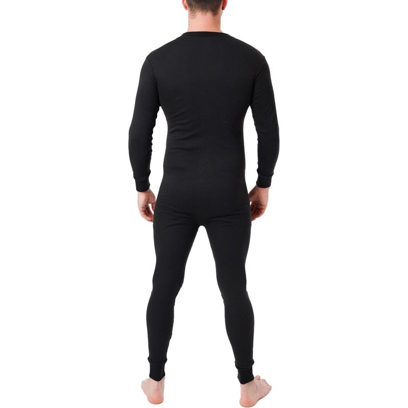 Mens Adults Thermal Underwear Onesie Thermal All In One Overall Body Suit Long Cotton Menswear 5