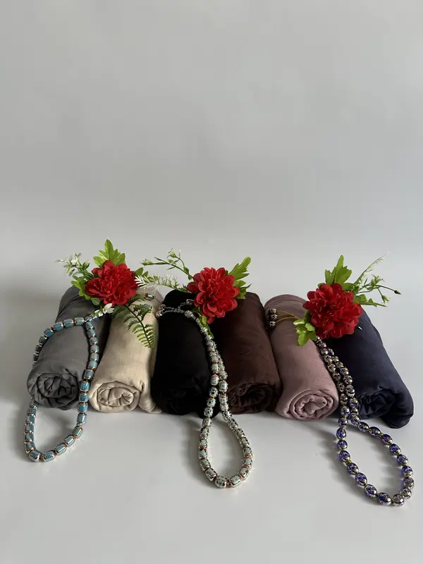 2 For £12 Turkey Premium Double-Stitched Stretchy Jersey Hijab 6