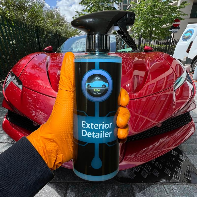 Tino Exterior Detailer – Advanced Shine & Protection Formula, Hydrophobic, Streak-Free, Easy to Use, All-In-One Gloss Enhancer for Car Paintwork & Exterior Surfaces 1