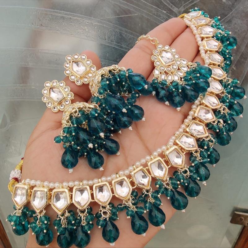 Meera Kundan Necklace Set - Elegant Jewellery for Women by Meera 7