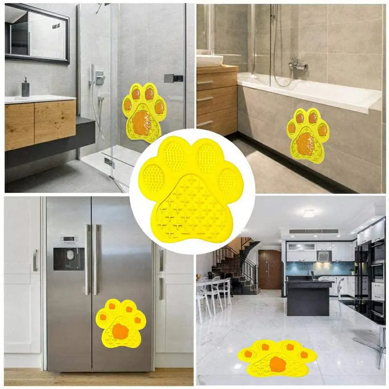 Non-Slip Silicone Dog Lick Pad Pet Food Feeder Bowl Puppy Cat Lick Mat Healthy 0
