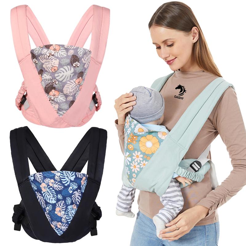 DASHY Baby Carrier for Newborn to Toddler Ergonomic Comfortable Effortless to Put On, Ideal for Hands-Free Christmas Gift 0