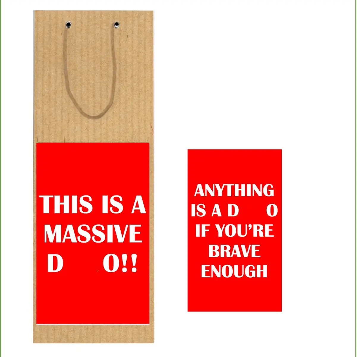 Wine bottle label - Bottle bag label - Secret Santa - Funny - Birthday Gift