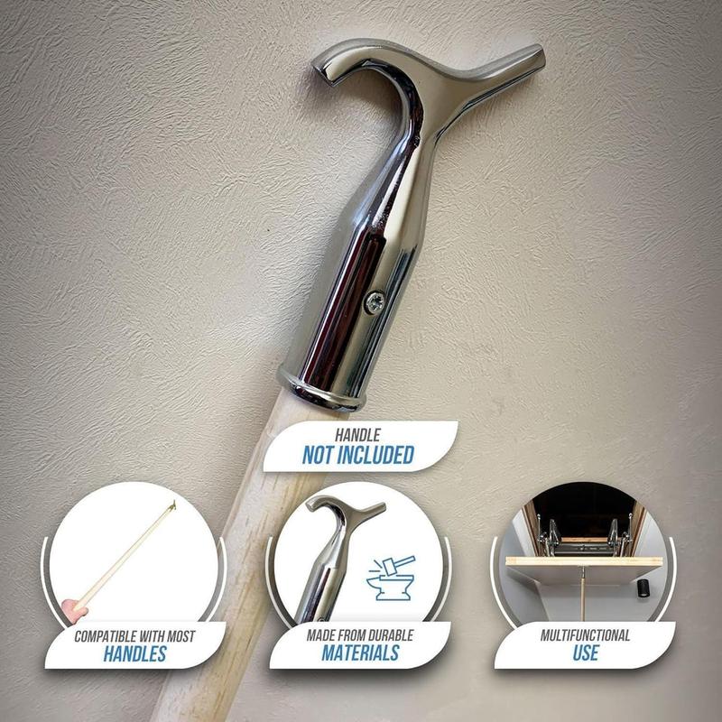 Window Pole Hook Head Only Sash Velux Opener Blinds Window Skylight Roof Chrome 5