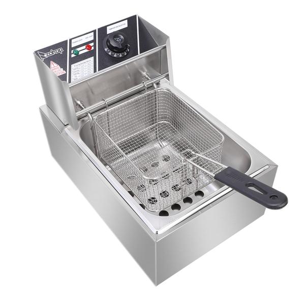 EH81 2500W 220-240V 6.3QT/6L Stainless Steel Single Cylinder Electric Fryer UK Plug 3