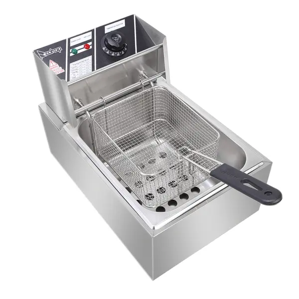 EH81 2500W 220-240V 6.3QT/6L Stainless Steel Single Cylinder Electric Fryer UK Plug 3