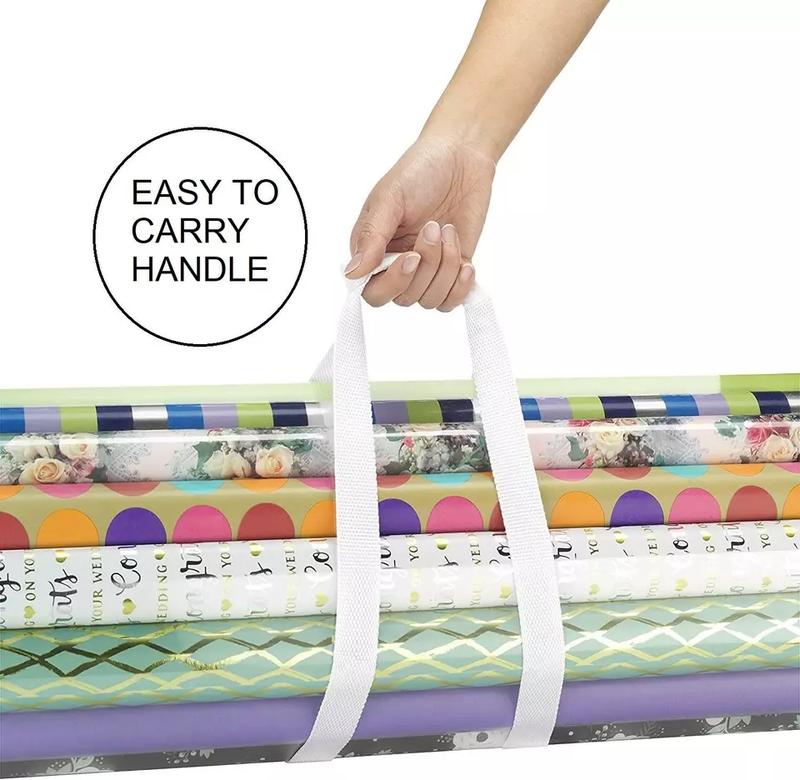 2PCS Cylinder Wrapping Storage Bag for Christmas - Tidy Bag for Wrapping Paper 6