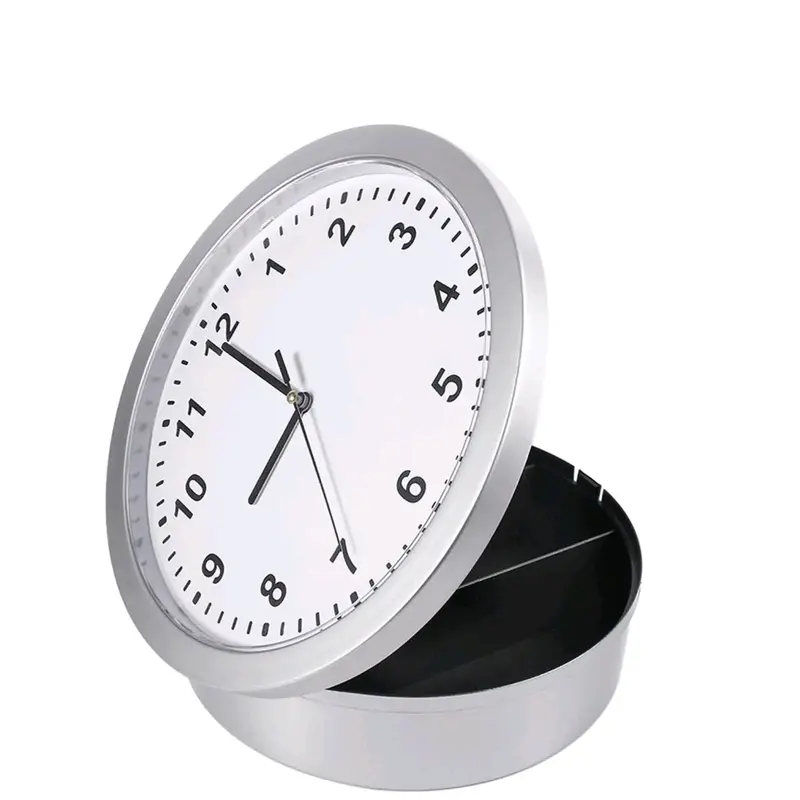 Wall Clock Hidden Safe Secret Wall Clock Safes Container Box for Money Stash Valuables Jewelry Cash Storage Safe Box Kitchen Storage Man Cave Secret Stash Box 1