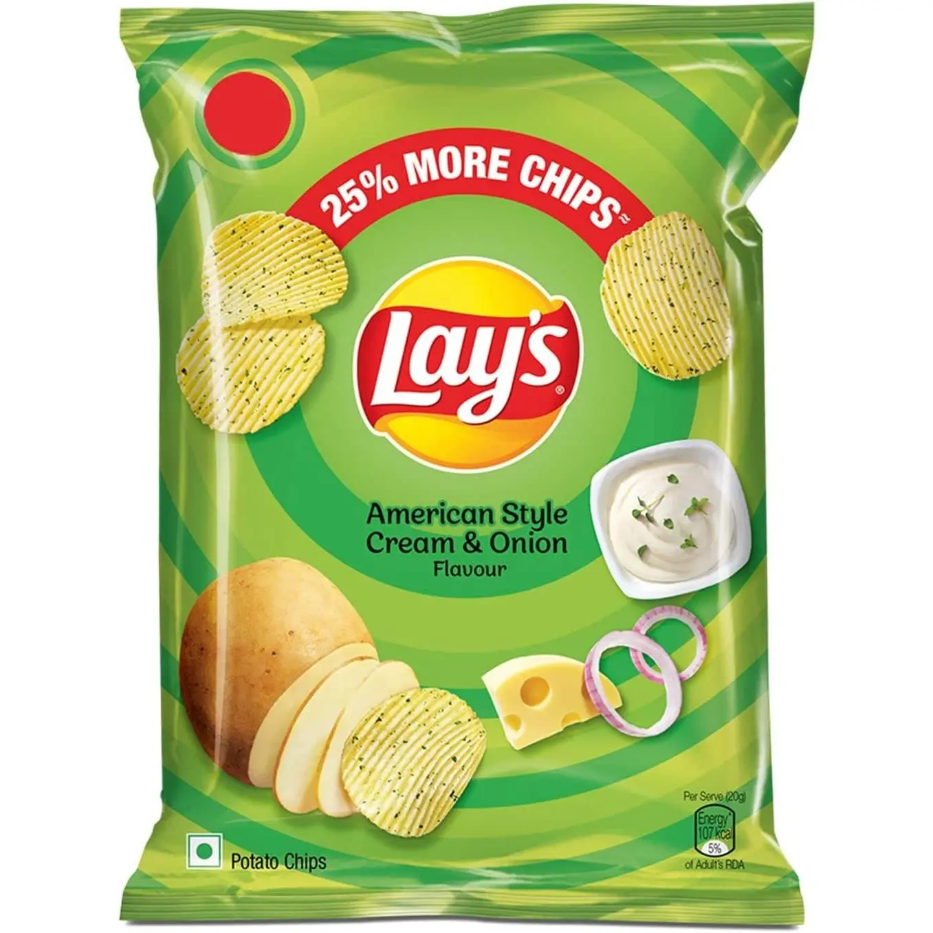 Lays American Style Cheese & Onion 50g