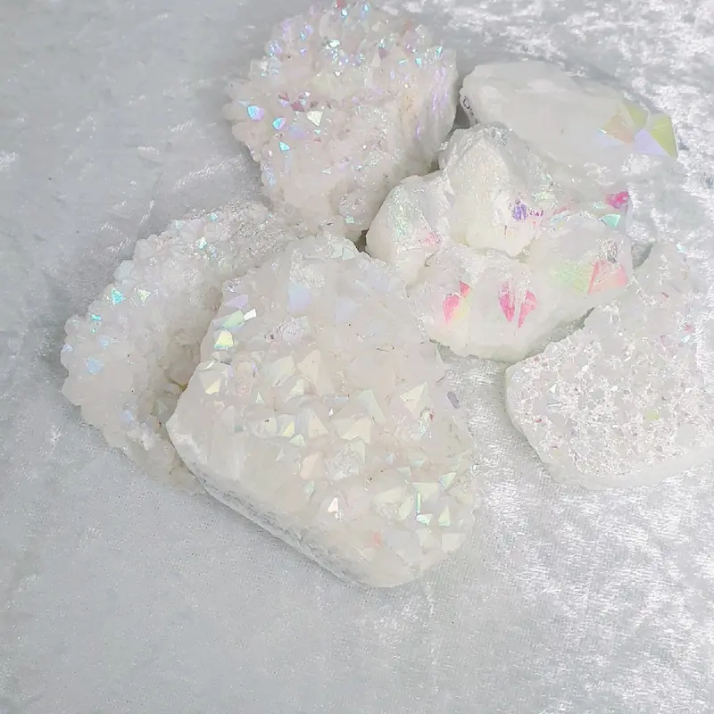 Aura Quartz Clusters, Aura Quartz Piece, one supplied quartzcrystal clear raw crystals 2