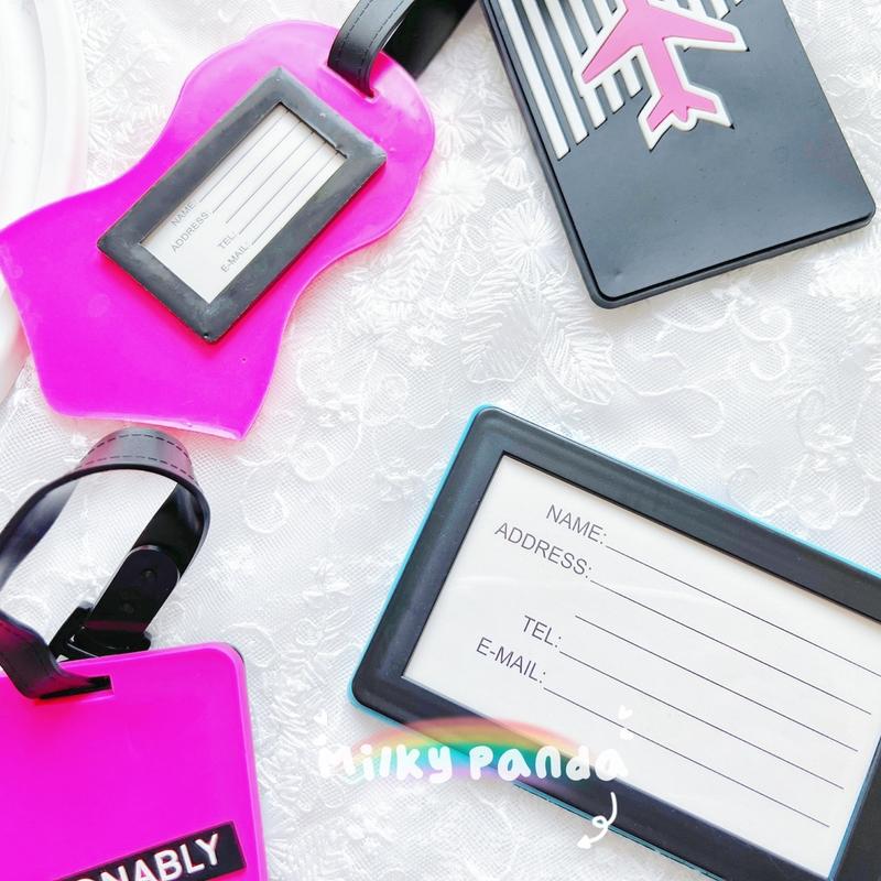 Fun Luggage Tag| Travel Address Tag | Milky Panda 1