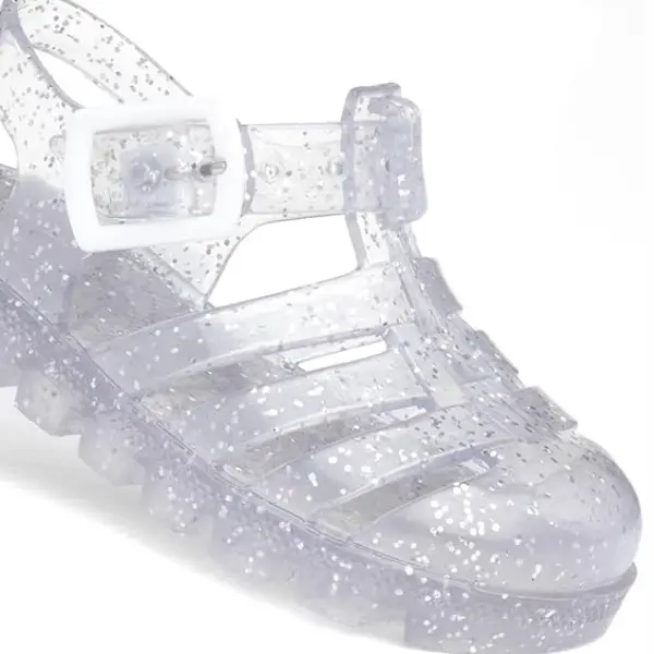 Weymouth Kids Clear Glitter Jelly Sandal - Girls' Shoes 4