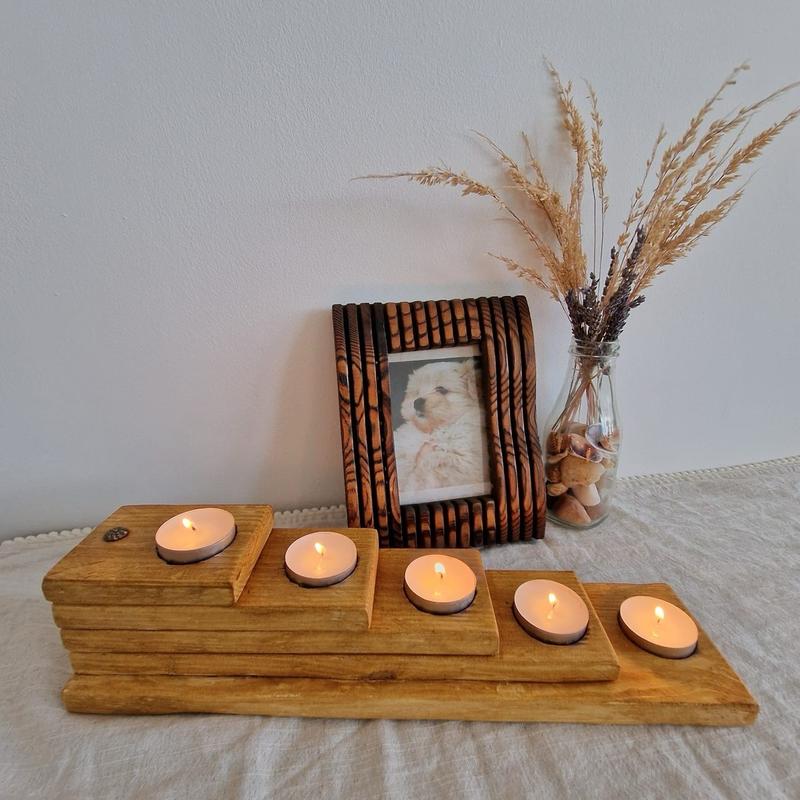 wood candle holder 4