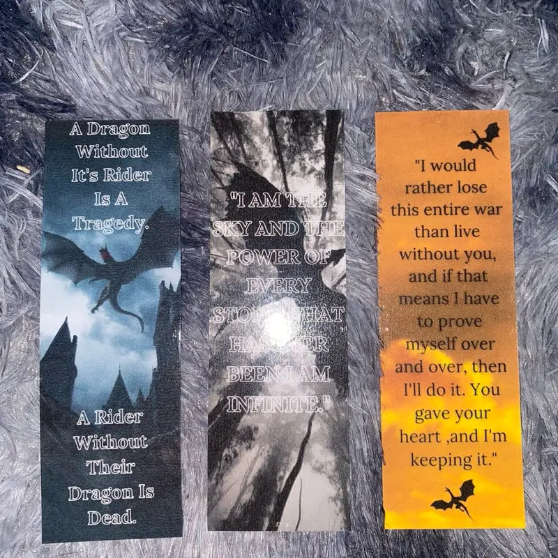 Fourth wing bookmarks 0