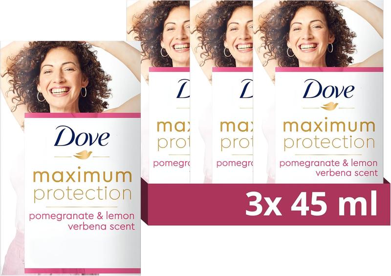 Product Introduction of Dove Maximum Protection Pomegranate & Lemon Verbena Anti-perspirant Cream Stick 3x 45 ml 3