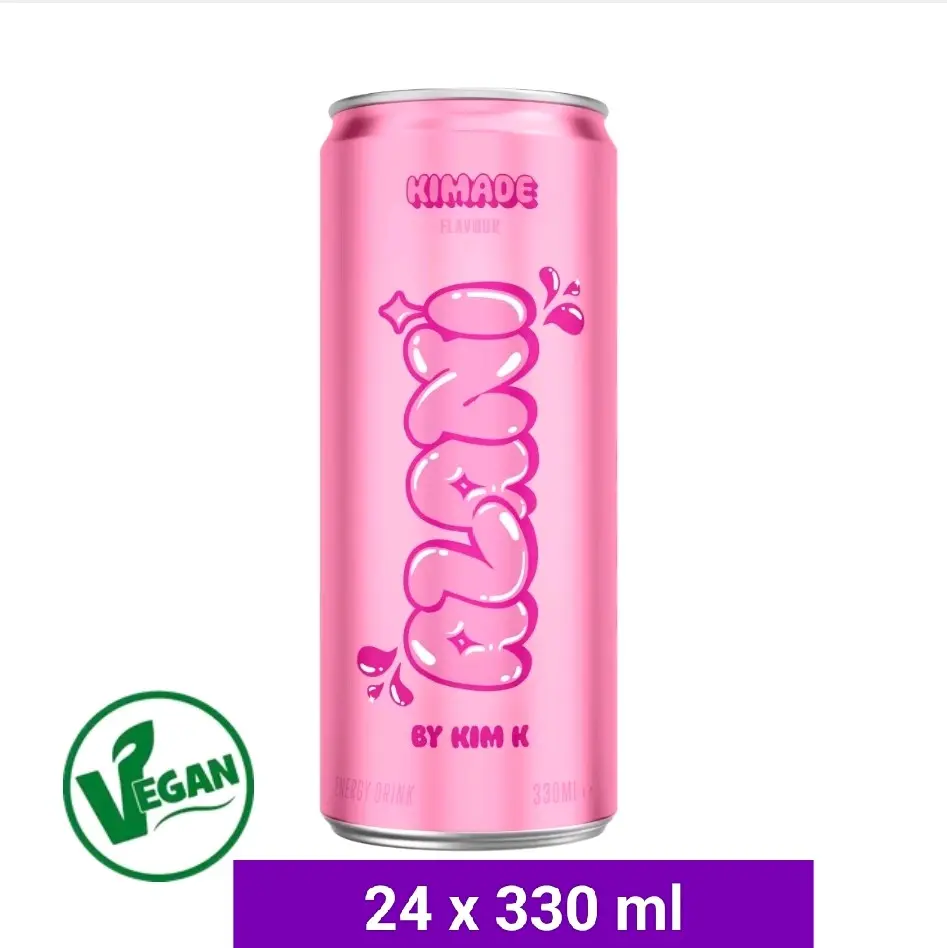 Alani Nu Kimade Energy Drink - Pink Lemonade Flavor - 24 x 330ml Cans - Sport, Beverage