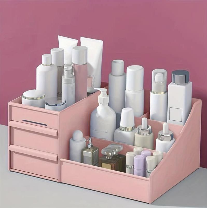 Makeup Organizer Makeup Storage Box with Drawers Plastic Household Storage for Makeup Desk Organizer Multi Purpose Desk Storage Box Space Saving Home Organizer Home Decor 5