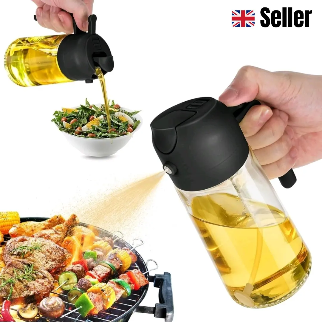 500ml  Sprayer Bottle, Automatic Opening & Closing  Sprayer Bottle, Kitchen Accessories  Dispensers, Clear Cookin  Sprayer Bottle for BBQ, Summer Gift ,Father's Day Gift, oil