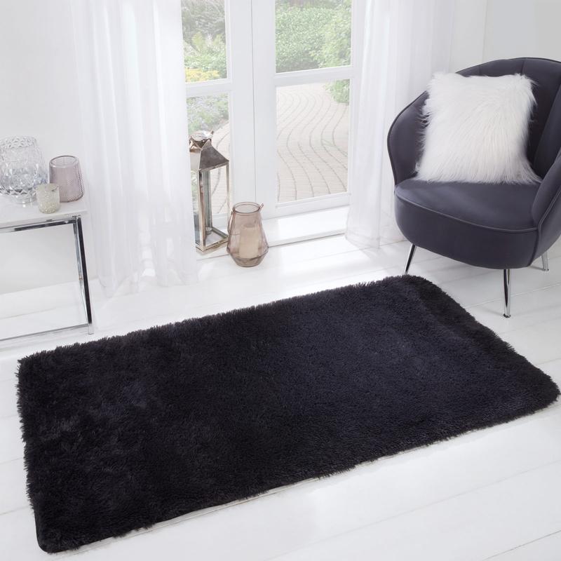 Sienna Fluffy Rug Anti-Slip/Skid Shaggy Large Bedroom Non-Shed Floor Carpet Mat 3