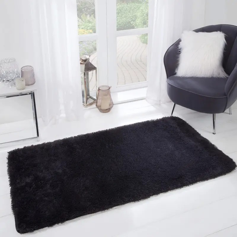 Sienna Fluffy Rug Anti-Slip/Skid Shaggy Large Bedroom Non-Shed Floor Carpet Mat 3