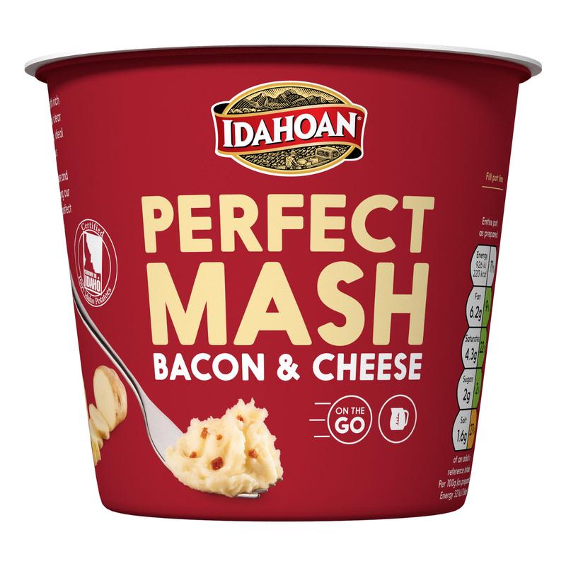 Product Introduction of Idahoan Perfect Mash Bacon & Cheese 55g Pot 0