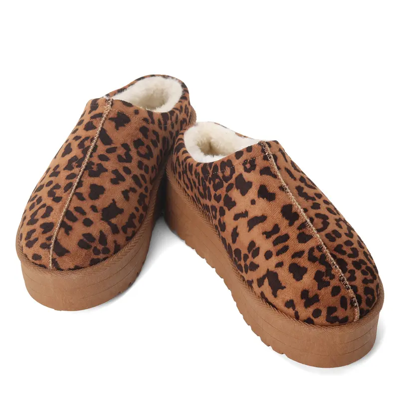 Ready Salted Autumn Winter Warm SuedeBraided Outdoor Slippers Fashion GenuineLeather Fluffy Fur Lining Shoes for AutumnWinter Flat Sole and Platform Sole 2 StylesOptional 8