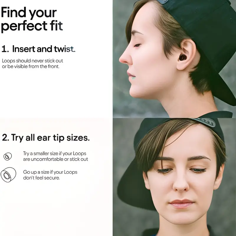 Ear Plugs for Sleep – Super Soft, Reusable Hearing Protection in Flexible Silicone for Noise Reduction & Flights - 8 Ear Tips in XS/S/M/L - 26dB Noise Cancelling - Black Best plugs for sleeping UK Noise cancelling Reusable ring doorbell wireless hangover 3