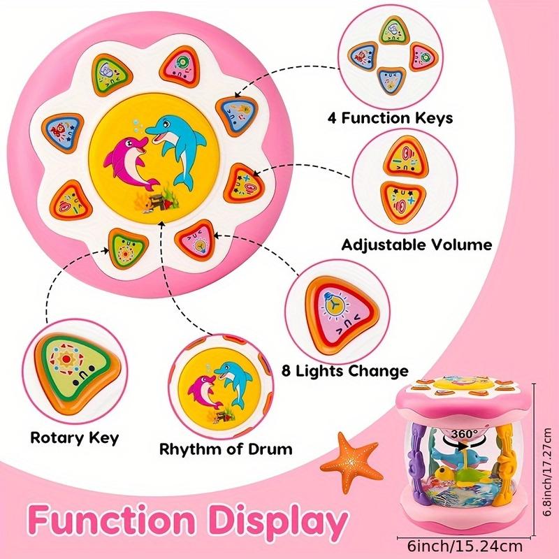 Product Introduction of 1PCS Baby Toys 6 to 12 Months Ocean Projector Light Up Musical for 12-18 Crawling Learning Tummy Time 1 2 3 Year Old Infant Girls Gifts Halloween Gift Christmas Gift(Random accessory color) 9