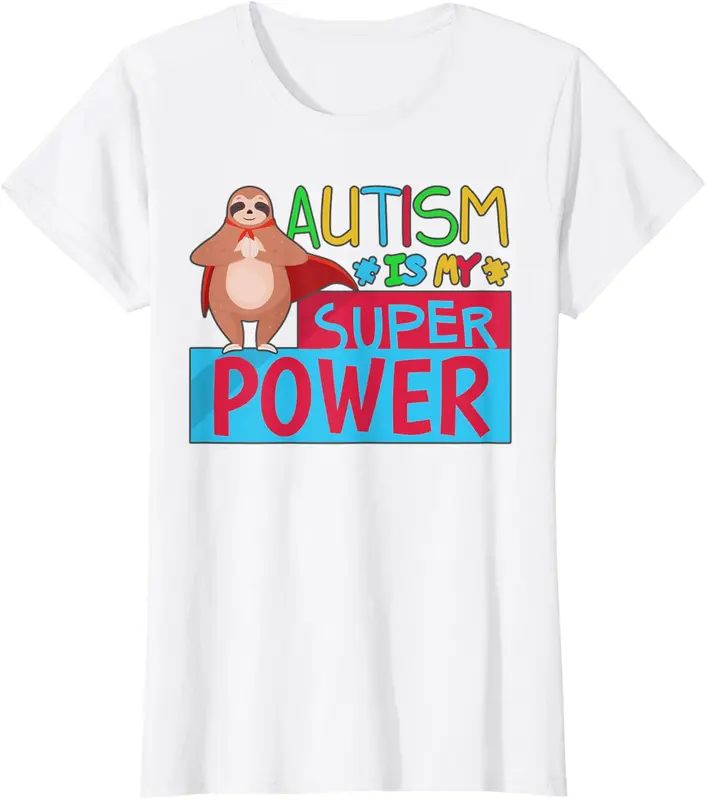 NeuroFriends  Sloth Autism Superpower Awareness Shirts Boy Girl Kid T-shirt UKY24025161 1