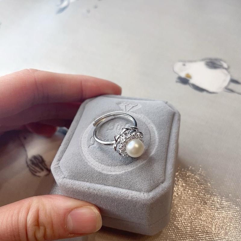 925 Silver Vintage Natural Pearl Spinning/ Anxiety Ring/ Meditation/ Mindfulness/ Birthday/ Aniversary/ Wedding/ Friendship gift 8