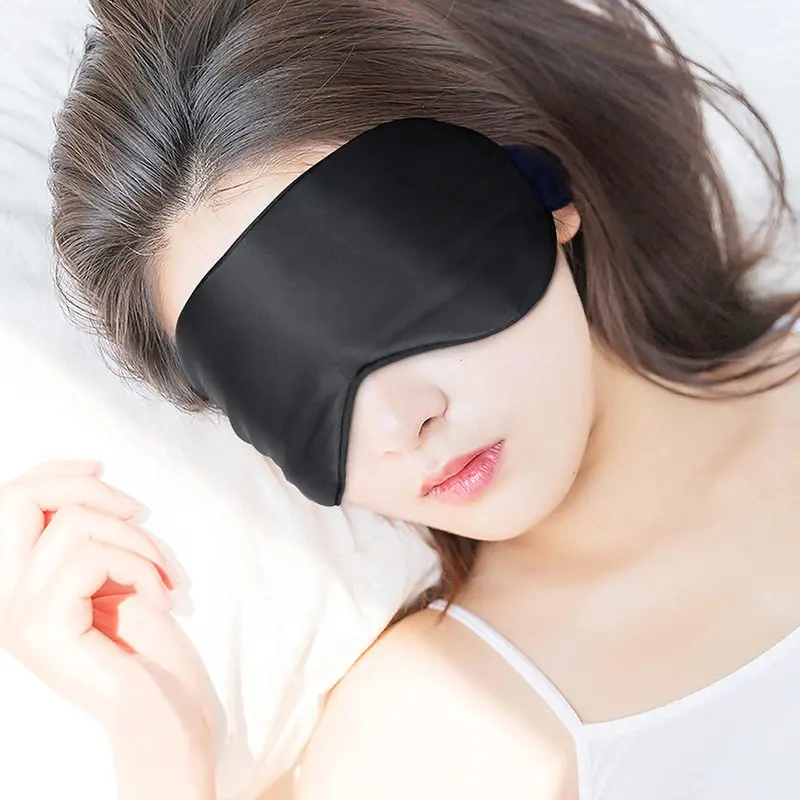 Silk Eye Mask, 2 Pack Natural Silk Sleep Mask with Adjustable Strap and Ear Plugs, Eye Cover for Sleeping, Blocks Light Blackout Sleeping Eye Mask for Women Men 6