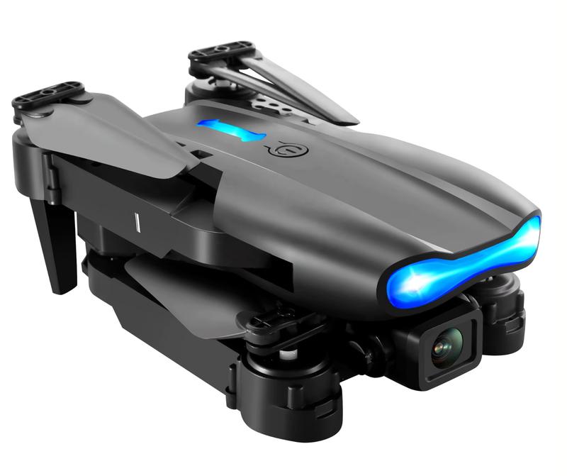 "Trendi E99 Foldable Quadcopter Drone with 360° Roll and Dual HD Lenses - Includes Cameras, Accessories, and Folding Charging Crystal Drones." 3