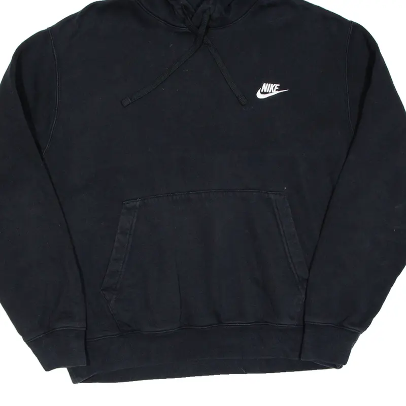 Preowned NIKE Mens Black Hoodie M 4