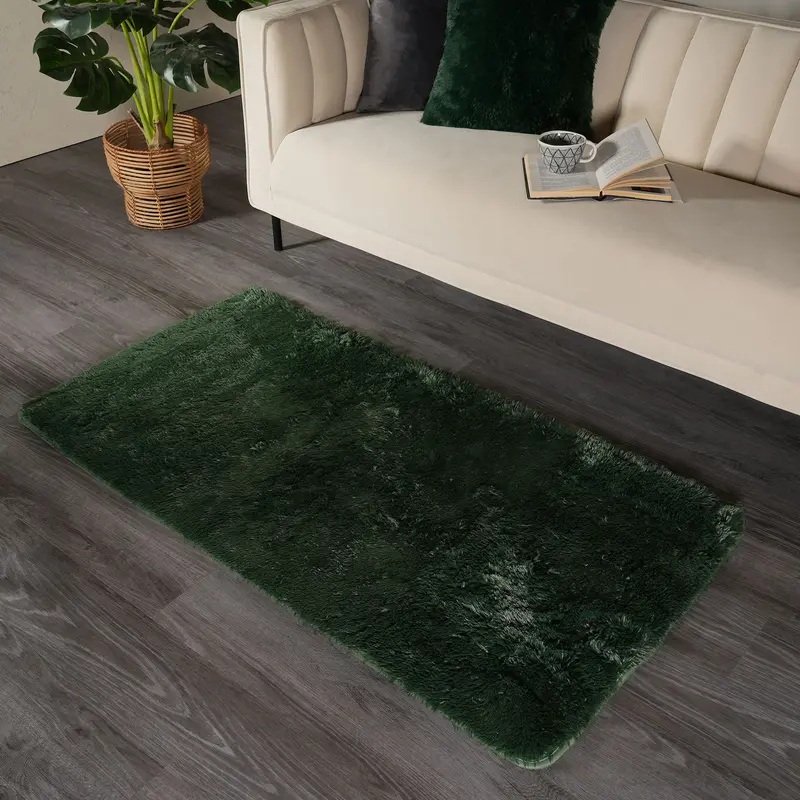 Sienna Fluffy Rug Anti-Slip/Skid Shaggy Large Bedroom Non-Shed Floor Carpet Mat 4