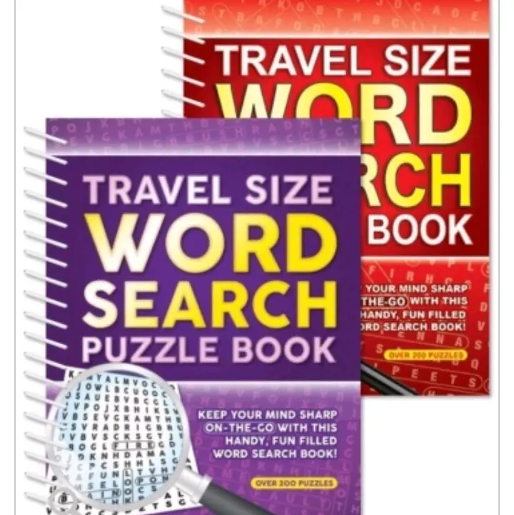 Travel Size Word Search, Spiral Bound Search is a compact and portable game that is perfect for those who are always on the go.