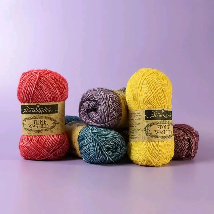 DESTASH Scheepjes Stonewash DK Yarn 0