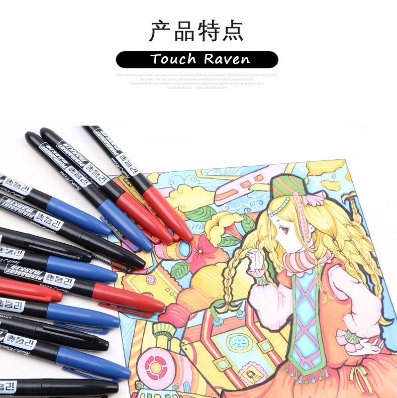 Product Introduction of 6 PCS Permanent Marker Pens – Waterproof Ink Sketch Markers for Manga & Art 🎨✏️ 9