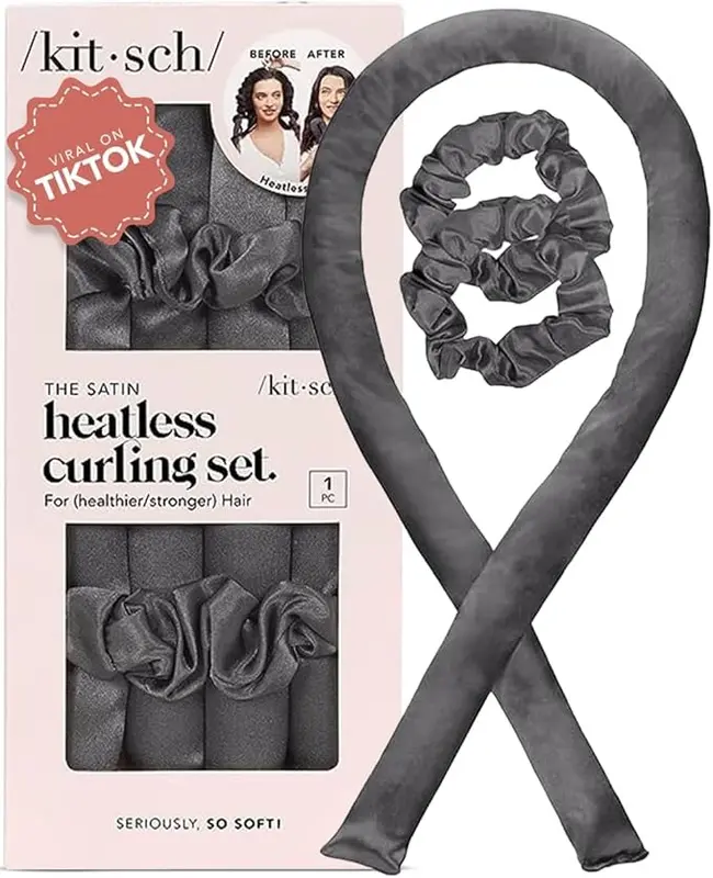 Heatless Curling Rod Headband - Set of Heatless Curlers (SunsetTieDye) for Haircare 4