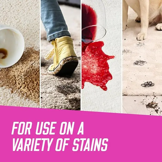 Vanish NEW Oxi Action Carpet Stain Remover, Gold Carpet Serum with Scrubbing Head, Targeted Action Against Tough Stains, Chlorine Bleach Free Formula, Safe to Use on Carpets & Upholstery 195 ml 4