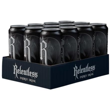 Relentless 12 Pack, 12x500ml Case of Relentless Energy Drink 1