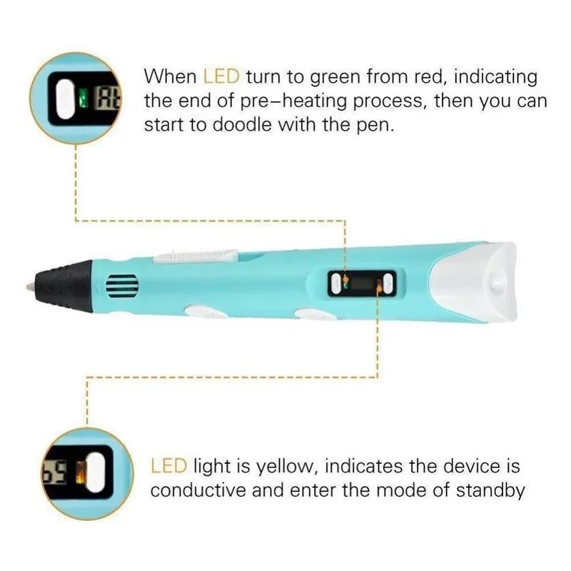 3D Printing Pen Set Doodle Printer Drawing 12 Colours gift Drawing Pen 5