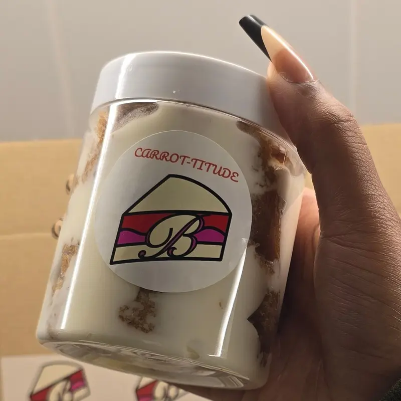 Brownsuga Bakes Carrot-titude Cake in A Jar Baking Cream Nata Dessert Dessert 3