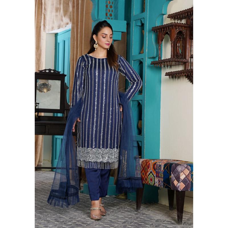 Mahham Luxury Collection  Navy Blue D-12 3