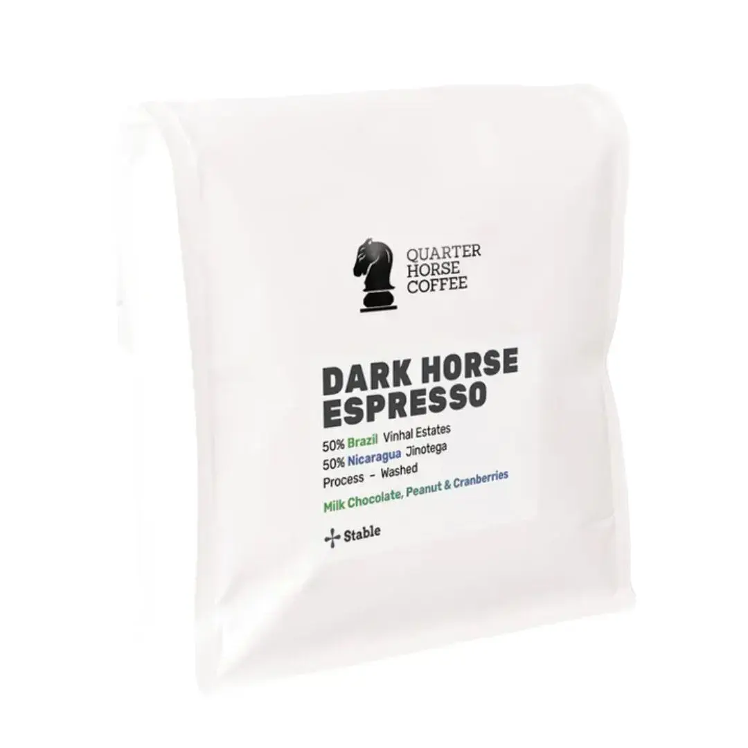 Quarter Horse Coffee Beans - Dark Horse Espresso (1x1kg) Chocolate Beverage