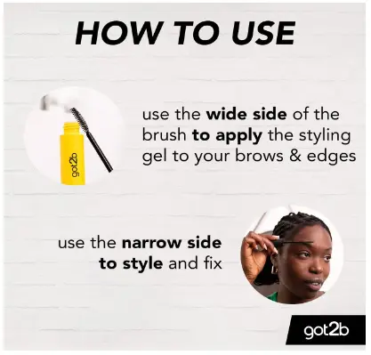 Glued for Brows & Edges 2 in 1 Wand Eyebrow Gel, 72hr Hold, No White Residue or Stickness, Vegan, Silicone Free, Alcohol Free, 16 ml 3